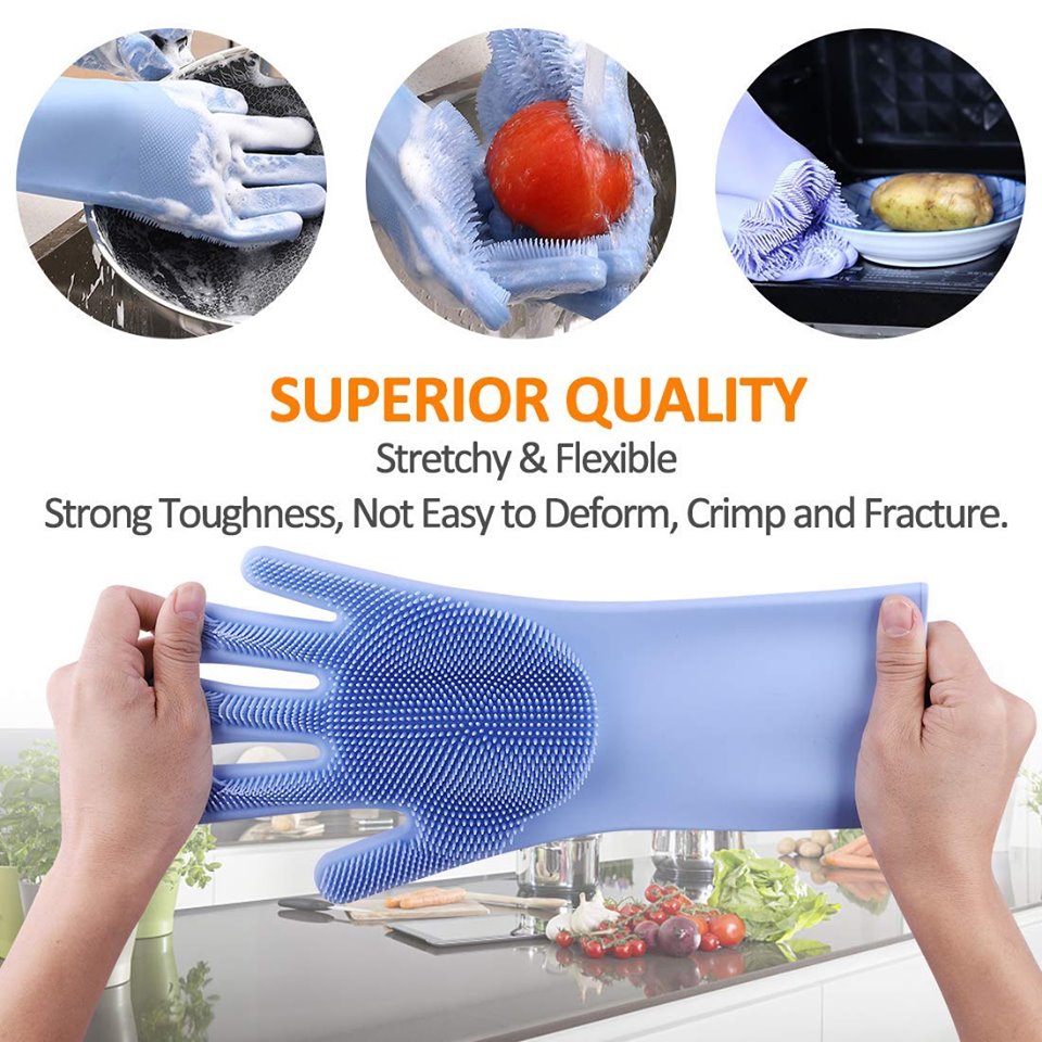 superior quality stretchy and flexible silicone gloves.