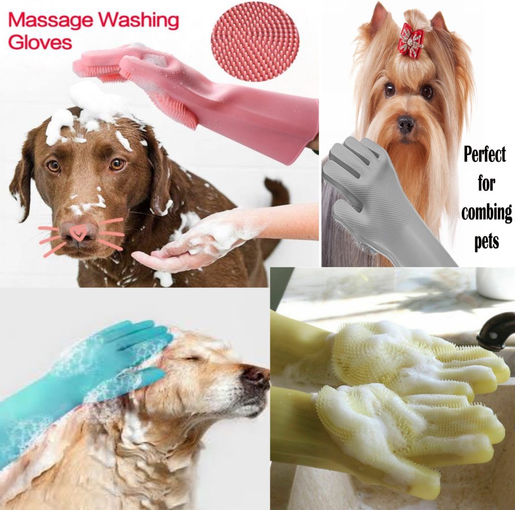 silicone gloves to washe pets